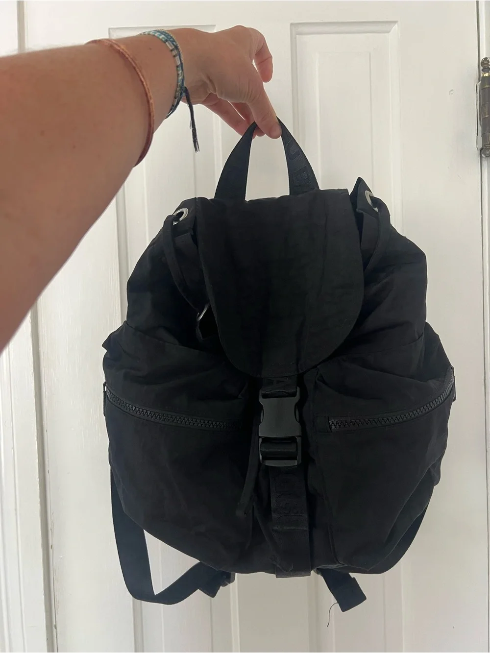 BAGGU Black Sport Backpack